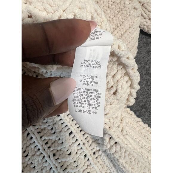 Aerie Cable Car Quarter Zip Sweater Sz XS Cable Knit Cozy Comfort Neutral Soft - Picture 5 of 7